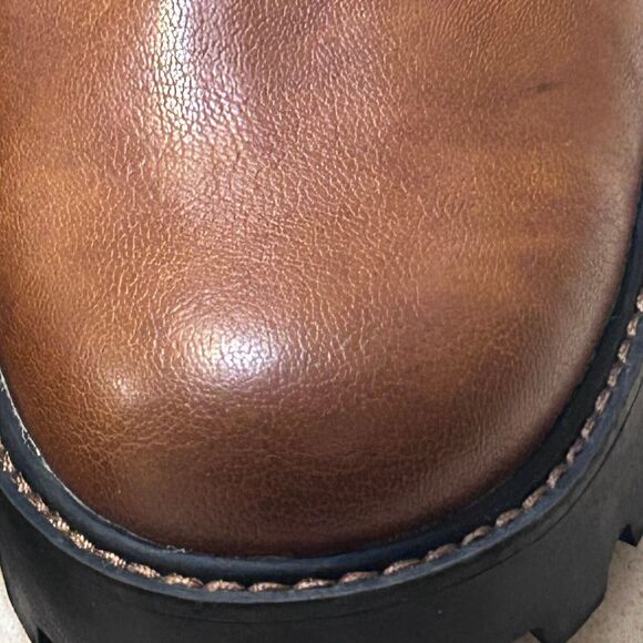 Zodiac Shiloh Chelsea Boot Womens 10 M Brown Lug Sole Zip Ankle Water Resistant - Picture 6 of 10